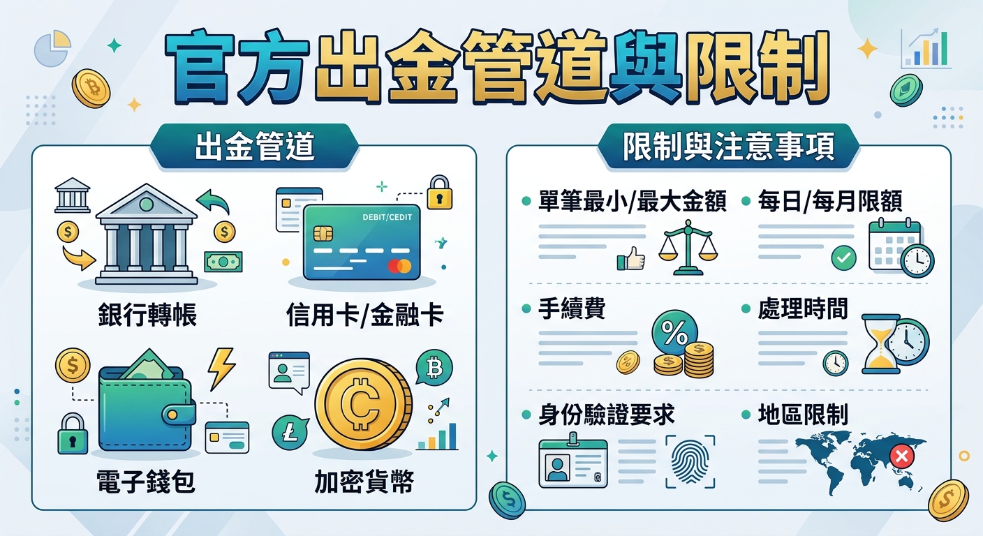 官方出金管道與限制
